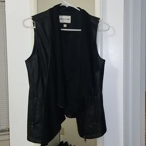 2 for 30$ Faux leather drapey vest